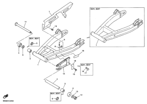 XJR1300 ﾘﾔｱｰﾑ.ｻｽﾍﾟﾝｼﾖﾝ