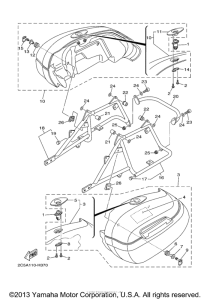 XV1900CT Боковые кофры