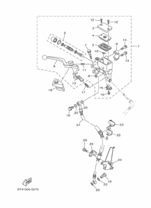 YS125-5C Главный тормозной цилиндр