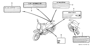 XR70R Лейбл предостережения