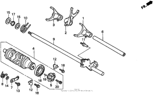  Вилка переключения передач