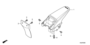 CRF100F Заднее крыло
