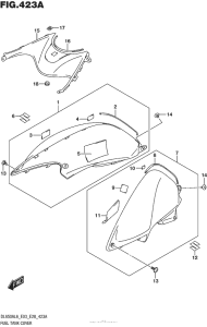 DL650 (ABS) Fuel Tank Cover