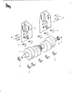 KZ1000 Вал коленчатый