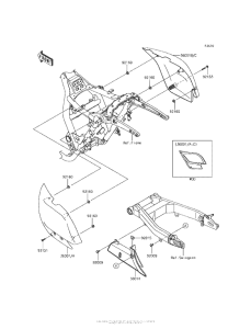 VN1700 Боковые обтекатели
