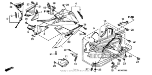 CBR600RR (ABS) Lower cowl (l.) (2)