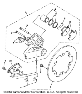 WR200RD Задний суппорт