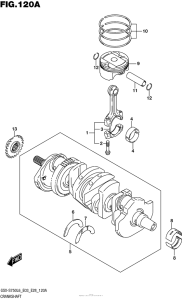 GSX-S750 (ABS) Коленвал