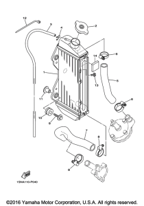 YZ85G Радиатор и Патрубки