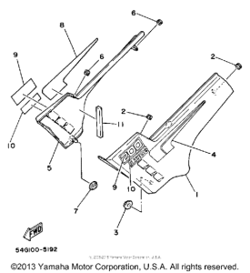 BW200ES Боковые обтекатели