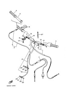 TY175 ｽﾃｱﾘﾝｸﾞﾊﾝﾄﾞﾙ. ｹｰﾌﾞﾙ