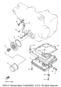FZR600RHC Масляный картер