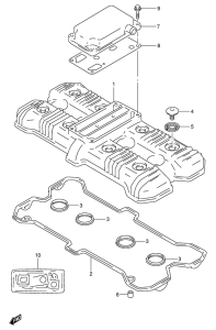 GSX-R1100 Крышка головки цилиндров