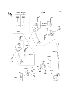 KL250 Замок зажигания