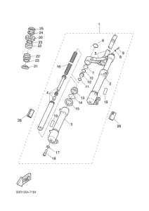 YQ50L Передняя вилка