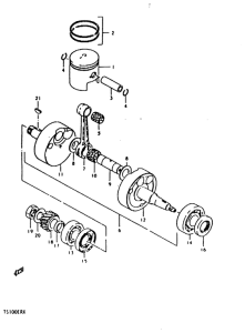 TS100 Вал коленчатый