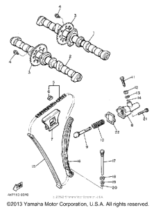 XJ650RJ Цепь механизма газораспределения
