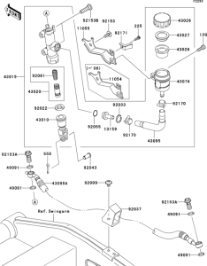 ZR1000 Задний торм цилиндр