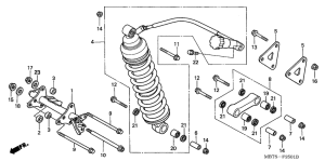 XL1000V (ABS) Rear cushion