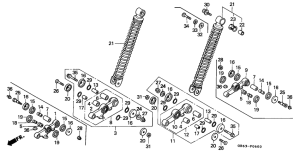 C90 Передние аммортизаторы