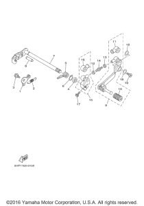 TTR125LEH Вал переключения