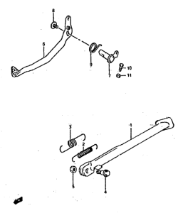 DR800 Stand-rear brake