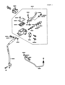KX125 Главный тормозной цилиндр