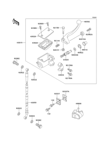 KX100 Главный тормозной цилиндр