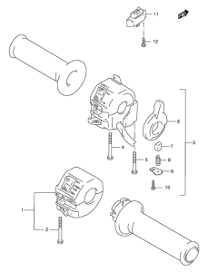 GSX600 Рулевой переключатель