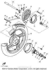 XZ550RJ Переднее колесо