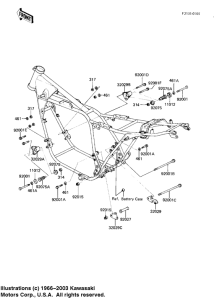 KZ1100 Рама ,крепежные детали