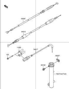 DR-Z110 Clutch cable