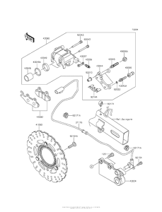 EX300 Задний тормоз