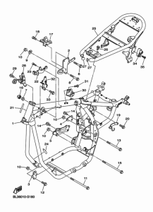 XVS950XR-A (ABS) フレ-ム