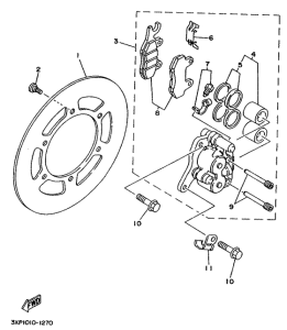 WR200R Front brake. caliper