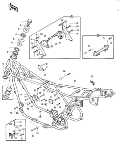 KZ1000 Frame / frame fittings