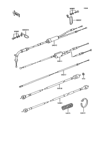 KH125 Тросы управления