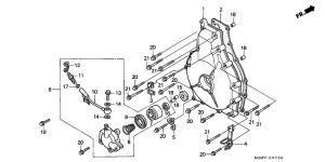 GL1500SE Сцепление cover