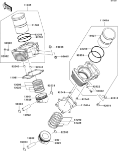  Цилиндр и поршни