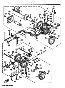XV535 Carburetor assy