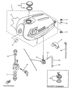 AG100 Топливный бак