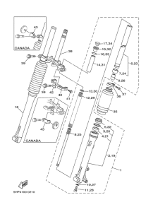 TTR125L Front fork 2