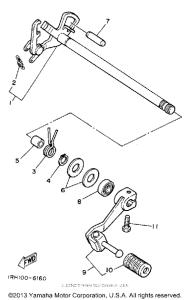 TT225S Вал переключения