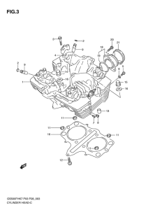GS500 Головка цилиндров