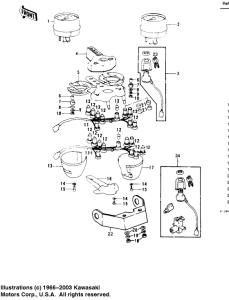KZ1000 Meters / ignition switch