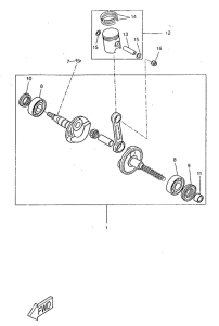 CW50RS Коленвал и поршень