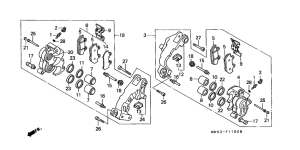 GL1500A Передний суппорт