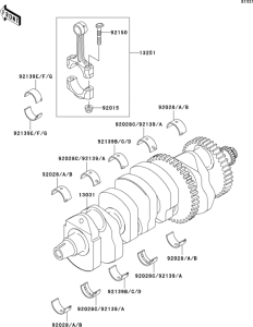 ZX1200 Коленвал