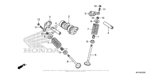  Распределительный вал и клапана