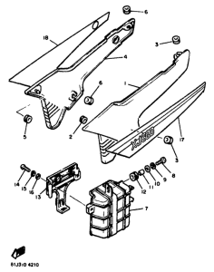XJ600 Боковые обтекатели